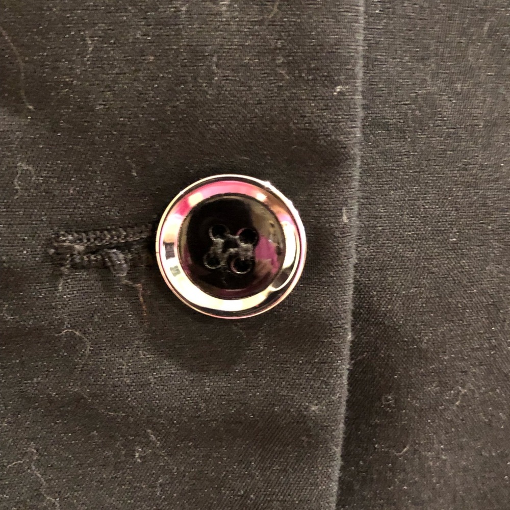 Larry Levine Black blazer with 2 buttons - Picture 3 of 5